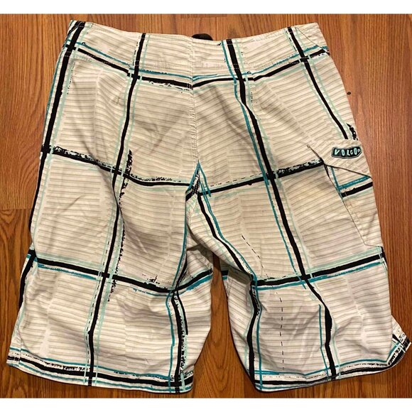 Volcom Boardies Mens 29 Board Shorts Beach Swim Trunks VZS 2 Way Stretch - Picture 2 of 6